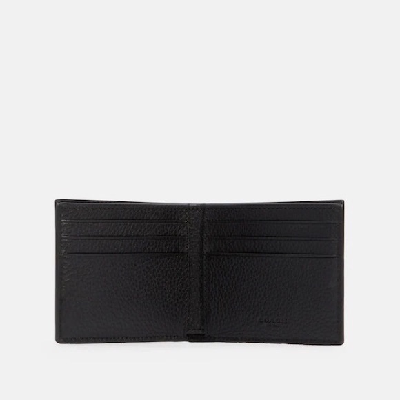🆕 Coach Slim Billfold Wallet With Varsity Stripe - Picture 2 of 7